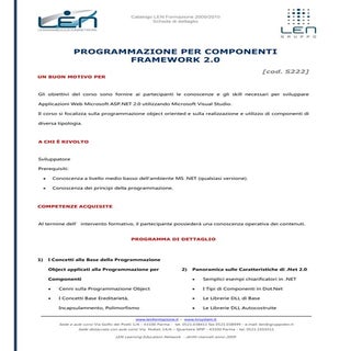 Programmazione per componenti frame...