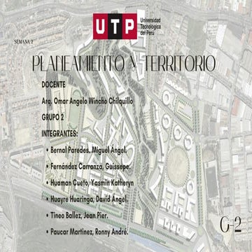 UTP Planeamiento y territorio | PDF