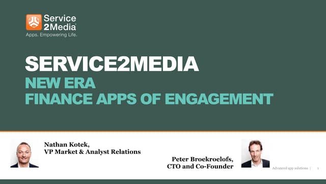 Webinar Service2Media: new era of financial engagement apps 15.03.12