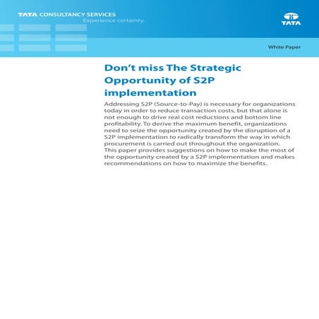 S2 p strategic opportunity-s2p-implementation-0113-1