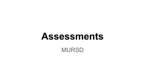Assessment 