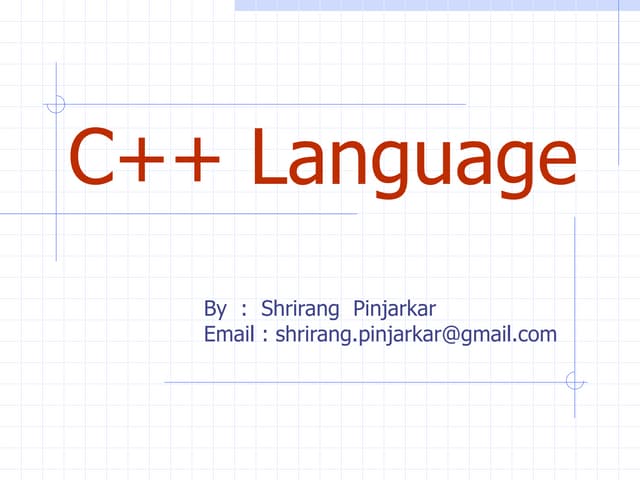 C++ Chapter 3 | PPTX
