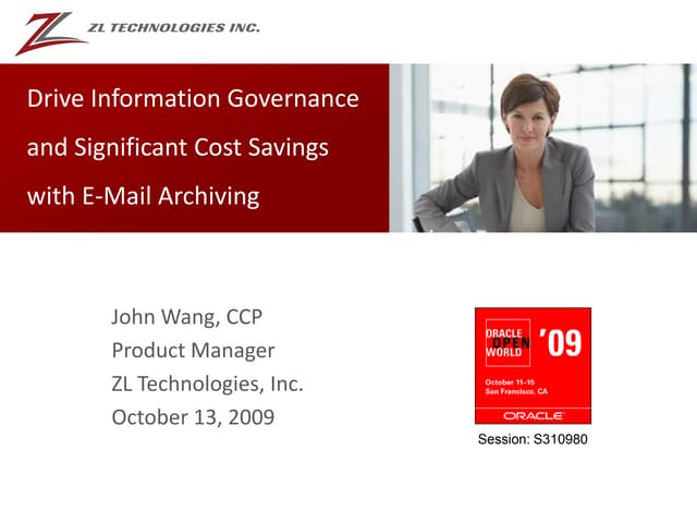 Drive Information Governance and Si...
