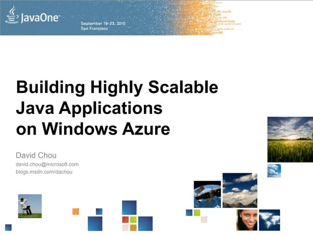 Building Highly Scalable Java Applications on Windows Azure - JavaOne S313978