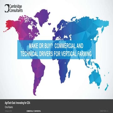 Make or buy? Commercial and technical drivers for vertical farming