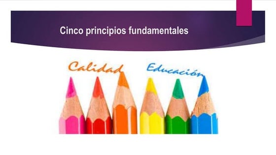 Unesco principios de la calidad educativa | PPT