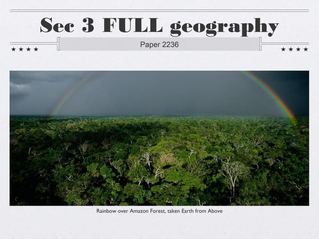 S3 Geography 2013