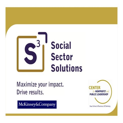 2015 Social Sector Solutions (S3) Information Session Presentation 