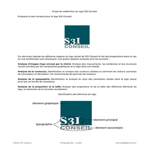 S3i Analyse de logo précédente nouvelle conception