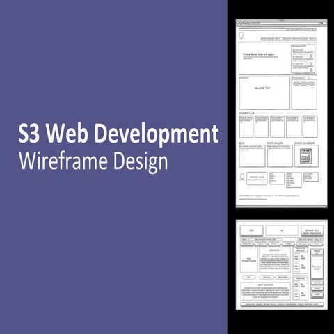 S3 wireframe diagrams