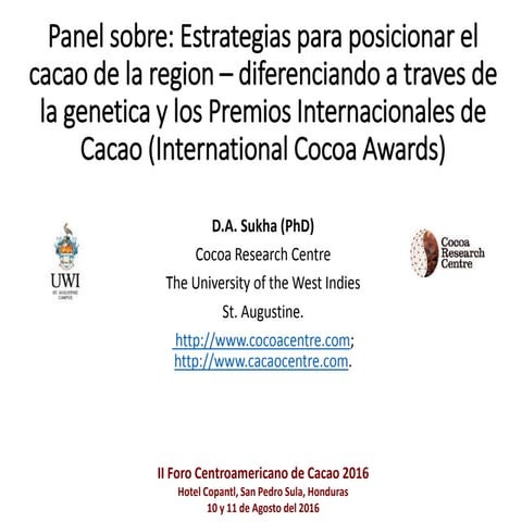 S4.p1.3 Diferenciando a través de los Premios Internacionales de Cacao 