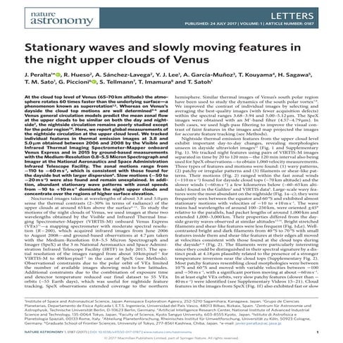 Stationary waves and slowly moving features in the night upper clouds of Venus
