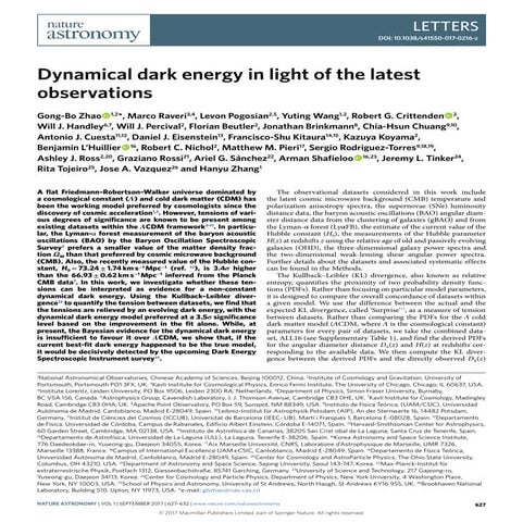 Dynamical dark energy in light of the latest observations