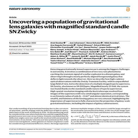 Uncovering a population of gravitational lens galaxies with magnified standar...