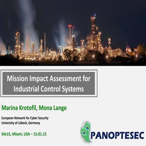 Mission Impact Assessment for Industrial Control Systems