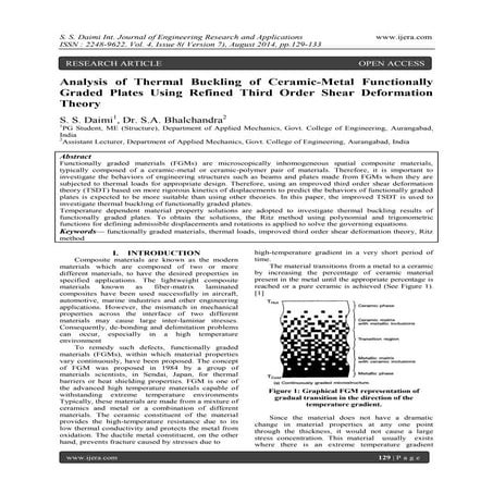 Analysis of Thermal Buckling of Ceramic-Metal Functionally Graded ...
