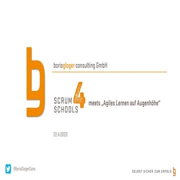 Scrum4Schools Meetup meets „Agiles Lernen auf Augenhöhe“