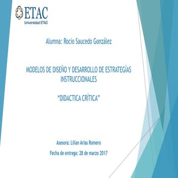 Didáctica critica-situación aprendizaje