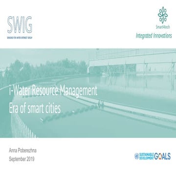 Smart4Tech: I-water resource management. Era of smart cities.