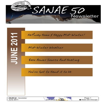SANAE 50 newsletter 2011 06 
