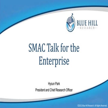 SMAC talk for the enterprise