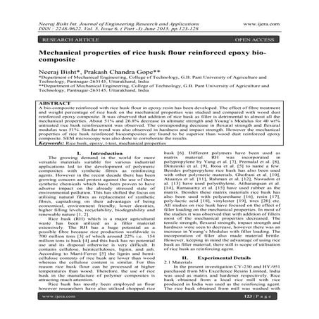 Tensile Properties Characterization of Rice Husk Fibre Reinforced Bio ...