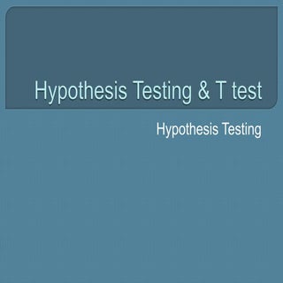 S5 w1 hypothesis testing & t test