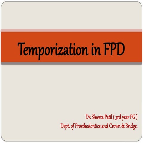 Provisional restoration | PPTX