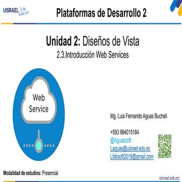 6-Unidad 2: Diseño de Vista-2.3 Introducción Web Services-Introducción
