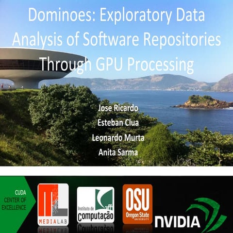 Dominoes: Exploratory Data Analysis of Software Repositories Through GPU Processing