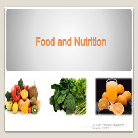 Food and Nutrition 