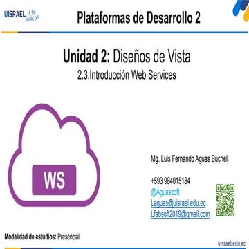 7-Unidad 2: Diseño de Vista-2.3 Introducción Web Services-Desarrollo