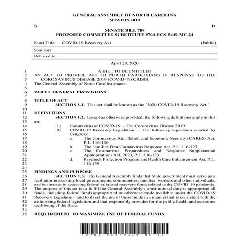 Senate spending bill after appropriations committee