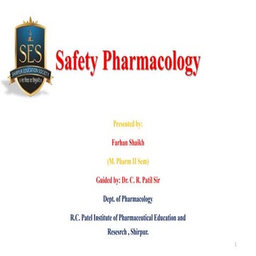 Safety Pharmacology Studies ICH guideline S7A
