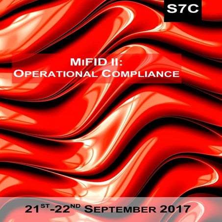 MiFID II: the next step presentation | PDF