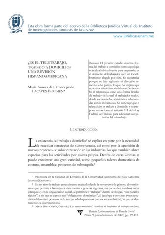 S8 el trabajo en casa es teletrabajo