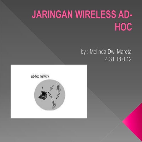 Jaringan Wireless Ad Hoc 