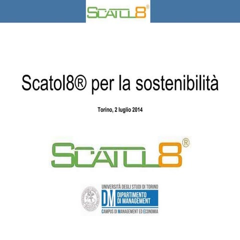 Il pitch di Scatol8 2i3t per Start Cup 2014