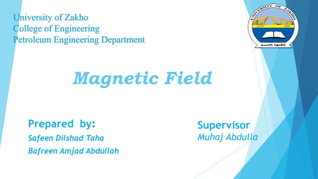 magnetic field - electricity - UOZ