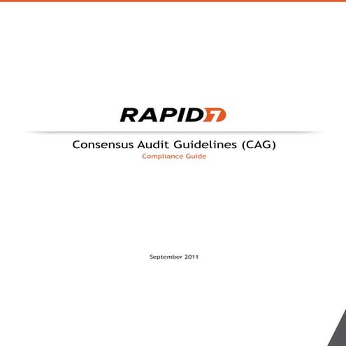 Rapid7 CAG Compliance Guide