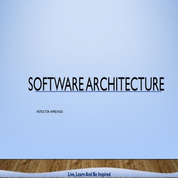 Software Architecture 1