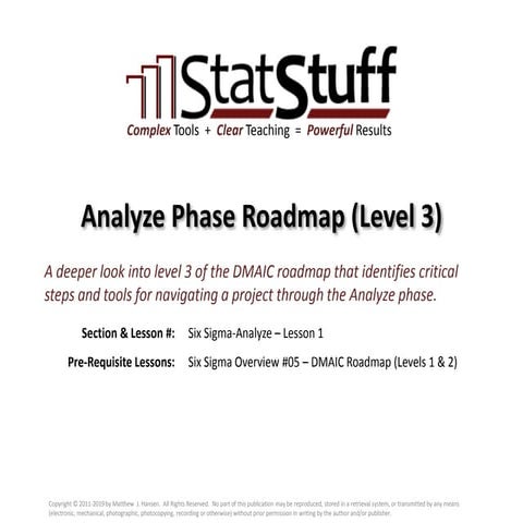 Analyze Phase Roadmap (Level 3)