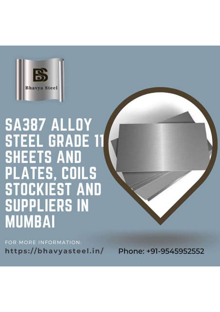 SA387 Alloy Steel Grade 11 Sheets and Plates, Coils Stockiest and Suppliers i...