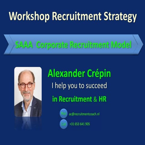 Alexander Crepin SAAA Coporate Recruitment Model 