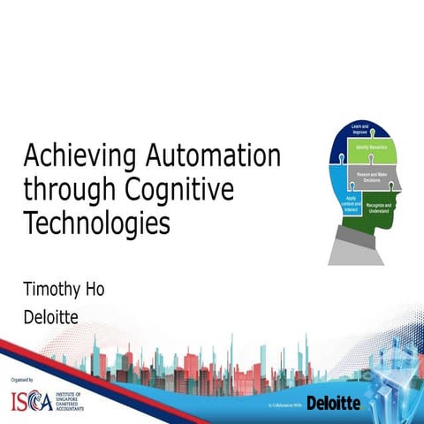 Achieving Automation through Cognitive Technologies - Deloitte
