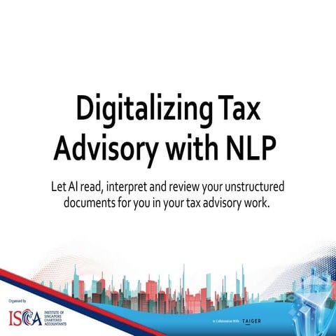Digitalising Tax Advisory with Natural Language Processing