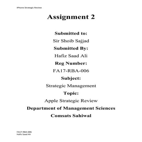 Apple Introduction and Mission and vission