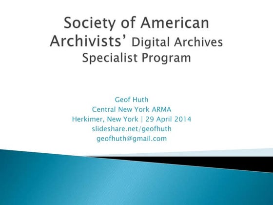 Archives 2.0: An Introduction | PPT