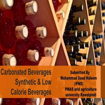  Beverage technology By  Saad Haleem