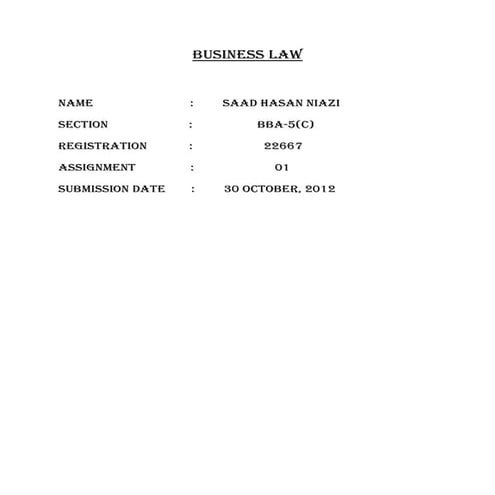 Business Law